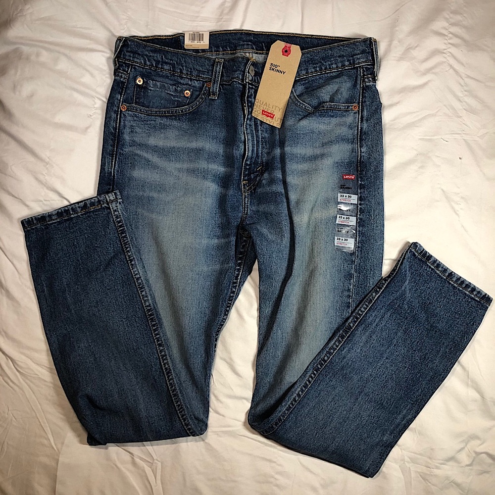 Levi’s men’s Skinny blue jeans